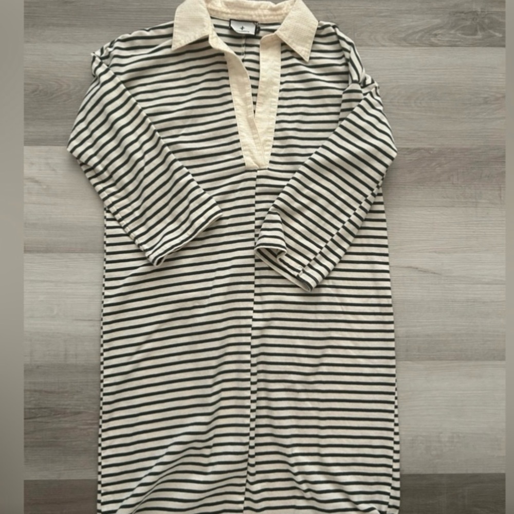 Tuckernuck Dark Green and Cream Ashton Dress - Picture 3 of 4